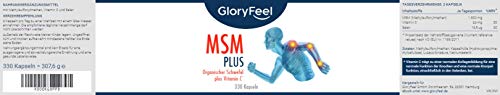 Gloryfeel 330 MSM Kapseln Intensiv 1.600mg - 5