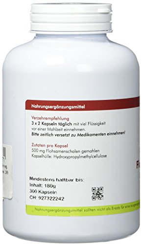 Manako Flohsamenschalen 300 vegetarische Kapseln - 3