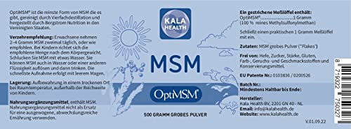 Kala Health – OptiMSM® 500g Methylsulfonylmethan Pulver - 2