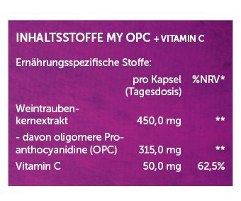 OneVita Nutrition OPC + Vitamin C  120 Kapseln - 2