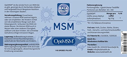 Kala Health – OptiMSM® Methylsulfonylmethan Pulver 1000g - 2
