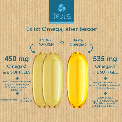 Testa Omega-3 60 vegane Kapseln - 5
