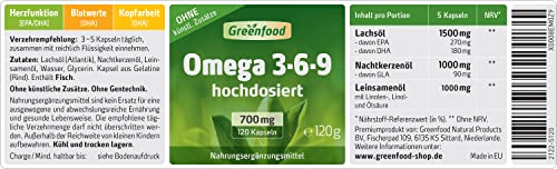Greenfood Omega 3-6-9 120 Softgel-Kapseln - 2