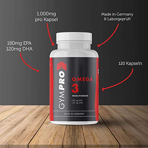 GymPro 180 Softgel Omega 3 Kapseln - 3