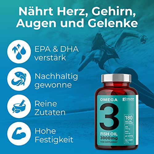 Iron Ore Health 180 Omega 3  Platinum Fischöl Kapseln - 5