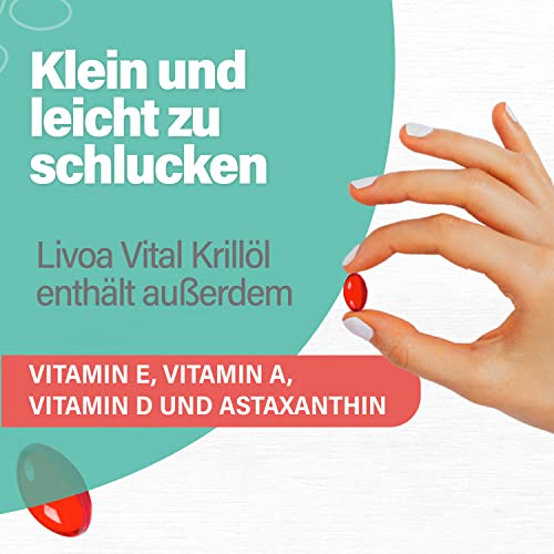Livoa Vital 60 Omega 3 Krillöl Kapseln - 6