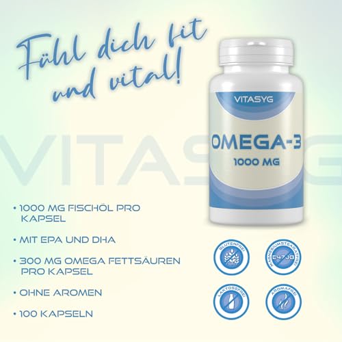Vitasyg 100 Omega 3 Fischöl Kapseln - 3