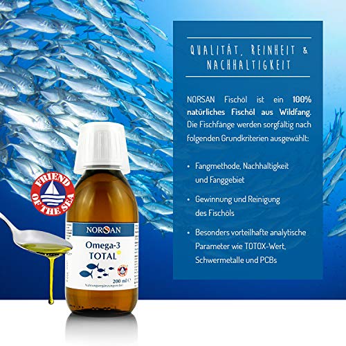 Norsan Omega 3 Total Fischöl mit Zitrone flüssig 200ml - 5