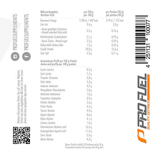 Profuel Erbsenprotein Isolat 1000g - 2