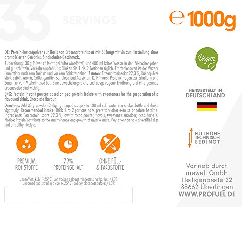 Profuel Erbsenprotein Isolat 1000g - 3