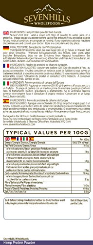 Sevenhills Wholefoods Hanfprotein Pulver 1000g - 2