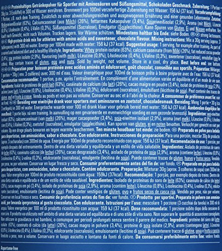 PowerBar Whey, Casein & Soja Eiweißpulver – Protein Plus 92% – Mehrkomponenten Protein Shake mit Aminosäuren (BCAA) – Proteinpulver – 600g Schokolade - 3