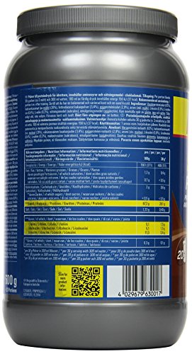 PowerBar Whey, Casein & Soja Eiweißpulver – Protein Plus 92% – Mehrkomponenten Protein Shake mit Aminosäuren (BCAA) – Proteinpulver – 600g Schokolade - 5