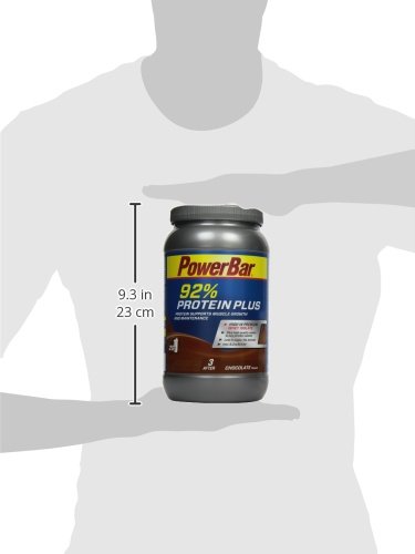 PowerBar Whey, Casein & Soja Eiweißpulver – Protein Plus 92% – Mehrkomponenten Protein Shake mit Aminosäuren (BCAA) – Proteinpulver – 600g Schokolade - 6