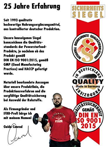 HOCHPROZENTIGES 3K MEHRKOMPONENTEN-PROTEIN aus Whey-Protein-Konzentrat, Calcium-Caseinat und Soja-Protein-Isolat von sehr gutem Geschmack und Löslichkeit - Made in Germany (Vanille-Sahne, 1 Beutel 750 g) - 4