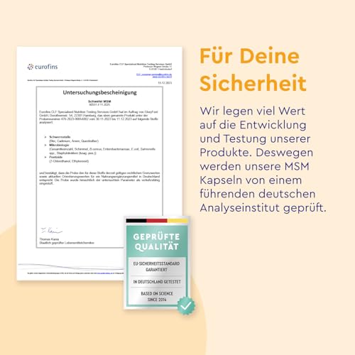 Gloryfeel 365 MSM Kapseln mit Vitamin C - 6