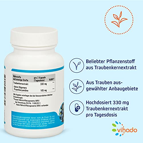 Vihado OPC Traubenkernextrakt Kapseln hochdosiert - 2