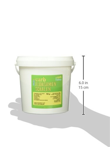 -Carb Flohsamenschalenmehl fein gemahlen 99% Reinheit (750 g) - 3