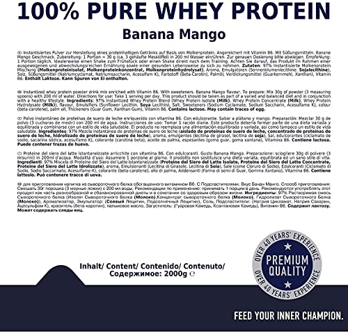 Multipower 100% Pure Whey Protein Banana Mango 2000g - 9