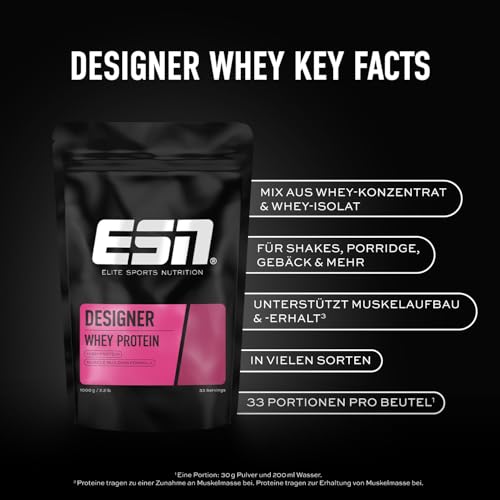 ESN Designer Whey Protein Vanille 1000g - 4