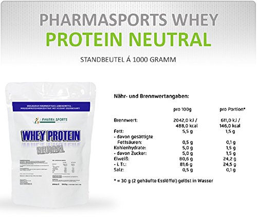 Pharmasports Whey Protein Neutral 1000g - 3