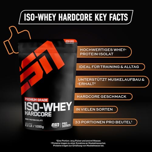 ESN Iso Whey Hardcore Protein 1000g - 3